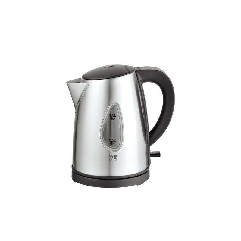 Bouilloire Électrique Muvip 2200W - Capacité 1L - Corps Inox - Indicateur de Niveau - Base Rotative