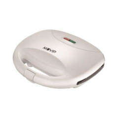 Machine à Sandwich Muvip 750W - 2 Sandwichs - Plaques avec Coupe au Milieu - Nettoyage Facile