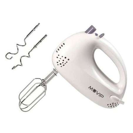 Mixeur à Pâtisserie Portatif Muvip 200W - 5 Vitesses - 2 Jeux de Batteurs - Bouton Turbo