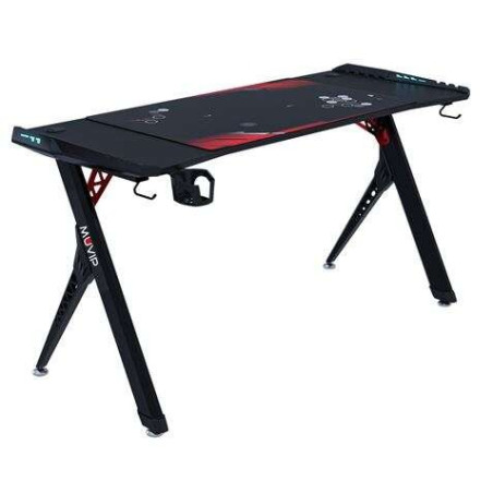 Table de jeu Muvip PRO900 XL en fibre de carbone avec éclairage RVB - Tapis de jeu 900x566cm - Porte-gobelet