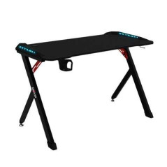 Muvip PRO1200 Table de jeu en fibre de carbone avec lumière RVB - Solide - Grande surface - Porte-gobelet - Crochet pour casque