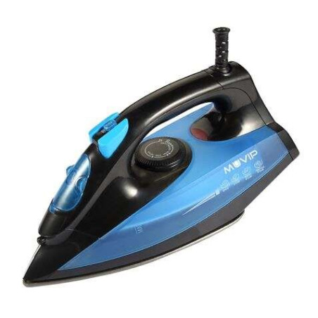 Muvip Fer à Repasser à Vapeur 1600W - Semelle Céramique - Réservoir 140 ml - Contrôle de Température - Câble 1,8 m