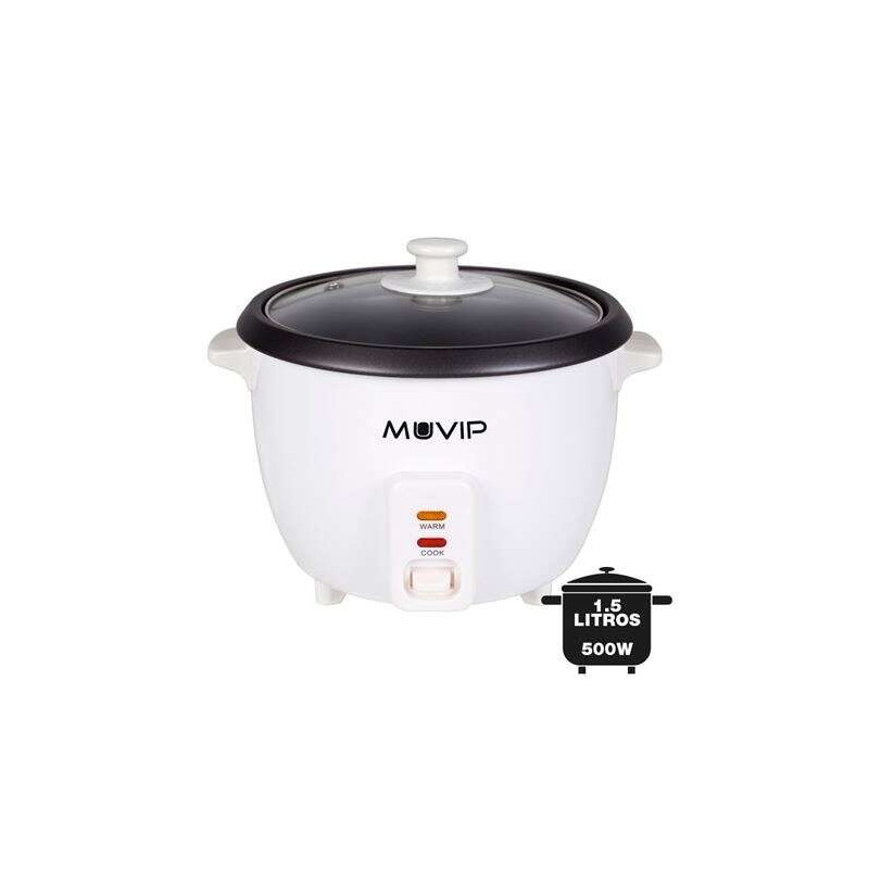 Cuiseur à Riz Muvip - Capacité 1,5 Litres - Puissance 500W - Système de Cuisson et de Chauffage