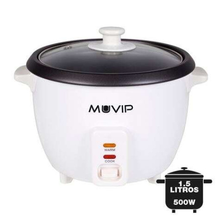 Cuiseur à Riz Muvip - Capacité 1,5 Litres - Puissance 500W - Système de Cuisson et de Chauffage