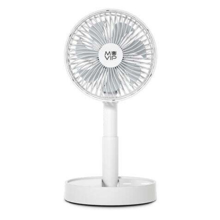 Muvip Ventilateur de Bureau Pliable Portable 5W Diamètre 15cm - 4 Vitesses - Angle réglable jusqu'à 90º