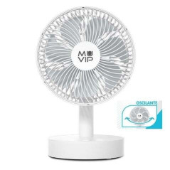 Ventilateur de Bureau Oscillant Portable Muvip 12W Diamètre 19cm - 4 Vitesses - Oscillation jusqu'à 70º