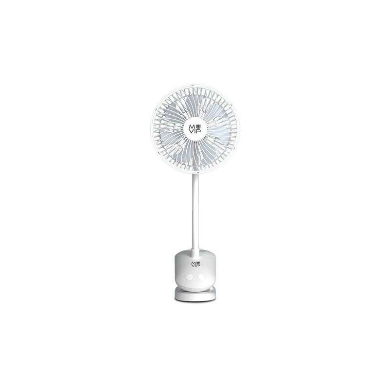 Ventilateur à Pince Portable Muvip 5W Diamètre 15cm - 4 Vitesses - Angle réglable jusqu'à 360º - Autonomie jusqu'à 9h