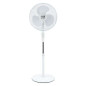 Muvip Ventilateur Sur Pied 45W 3 Pales - 3 Vitesses - Hauteur et Inclinaison Réglables - Base Renforcée - Coloris Blanc
