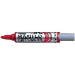 Pack de 12 - Pentel Maxiflo Marqueur pour tableau blanc - Régulation du débit d'encre - Pointe ronde - Largeur de trait 2,5 mm