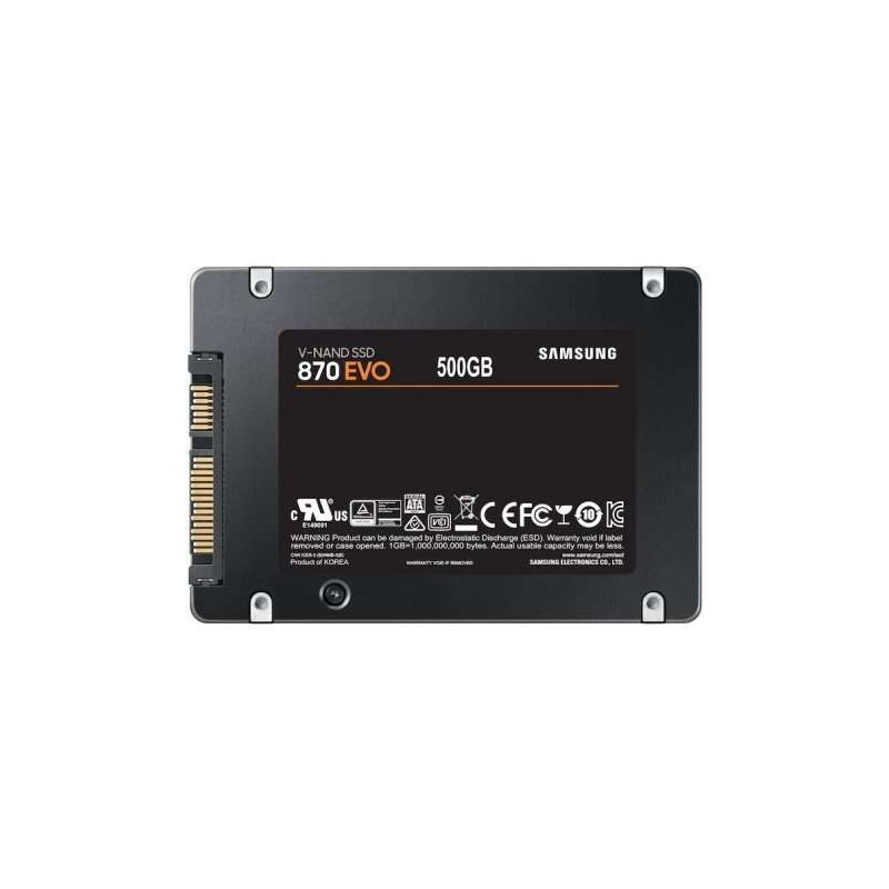 Disque dur solide SSD Samsung 870 EVO 500 Go 2,5" SATA3