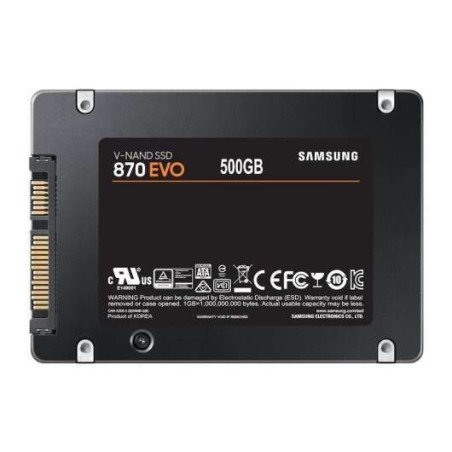 Disque dur solide SSD Samsung 870 EVO 500 Go 2,5" SATA3