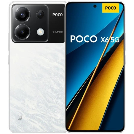 Smartphone Poco X6 5G Écran AMOLED 6,67" 1,5K - 8 Go - 256 Go - Caméra principale 64MP - Batterie 5000mAh