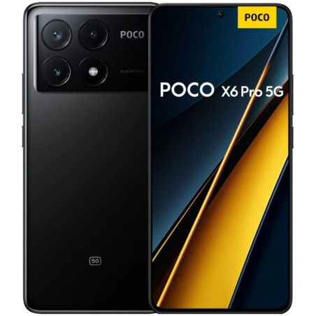 Smartphone Poco X6 Pro 5G Écran AMOLED 6,67" 1,5K - 12 Go - 512 Go - Caméra principale 64MP - Batterie 5000mAh