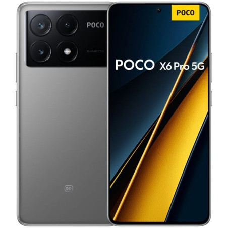 Smartphone Poco X6 Pro 5G Écran AMOLED 6,67" 1,5K - 12 Go - 512 Go - Caméra principale 64MP - Batterie 5000mAh