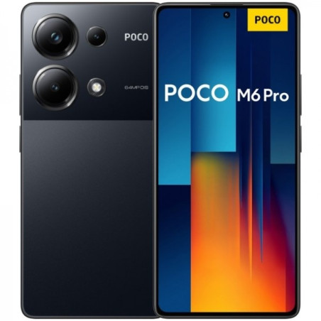 Smartphone Poco M6 Pro Écran AMOLED 667 - 12 Go - 512 Go - Appareil photo principal 64MP - Batterie 5000 mAh