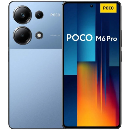 Poco M6 Pro Smartphone Écran AMOLED 667 - 8 Go - 256 Go - Caméra principale 64MP - Batterie 5000mAh