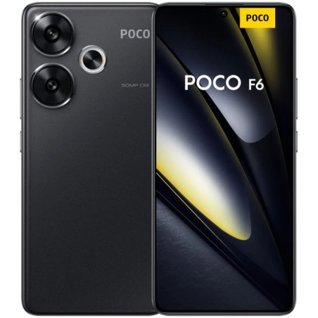 Smartphone Poco F6 5G Écran AMOLED 667 - 8 Go - 256 Go - Caméra principale 50MP - Batterie 5000 mAh