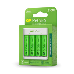 Pack Chargeur USB GP ReCyko  4 Piles Rechargeables AA 2100mAh