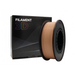 Filament PLA 3D - Diamètre 175 mm - Bobine 1kg - Couleur Pêche Clair