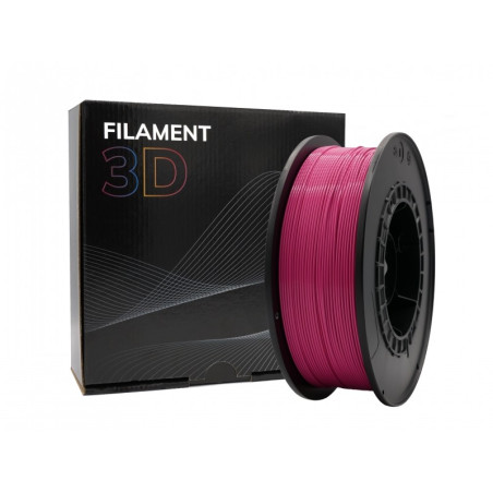 Filament PLA 3D - Diamètre 175 mm - Bobine de 1 kg - Couleur Magenta
