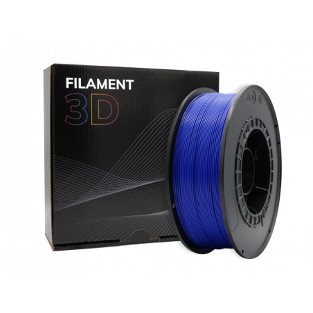 Filament PLA 3D - Diamètre 175 mm - Bobine 1kg - Couleur Bleu Nuit
