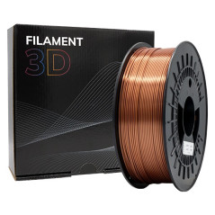 Filament 3D PLA SOIE - Diamètre 175 mm - Bobine 1kg - Couleur Cuivre