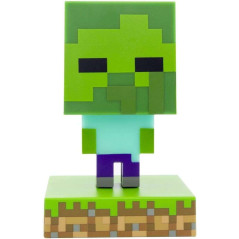Paladone Minecraft Icon Minecraft Zombie Lampe - Plastique BDP - Alimenté par batterie - Taille 11 cm de hauteur