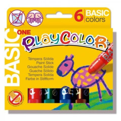 PlayColor Basic Un paquet de 6 couleurs unies - Elles ne froissent pas le papier - Elles n'ont pas besoin d'eau