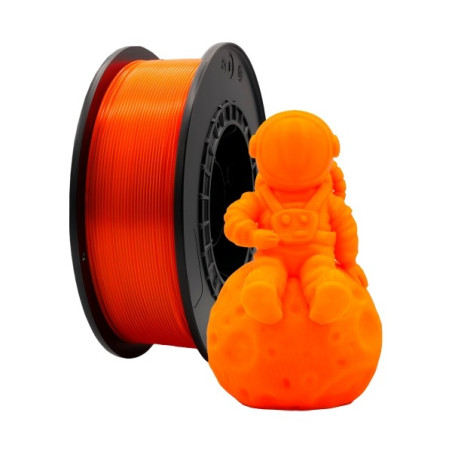 Filament PLA 3D - Diamètre 175 mm - Bobine de 1 kg - Couleur Orange Fluo