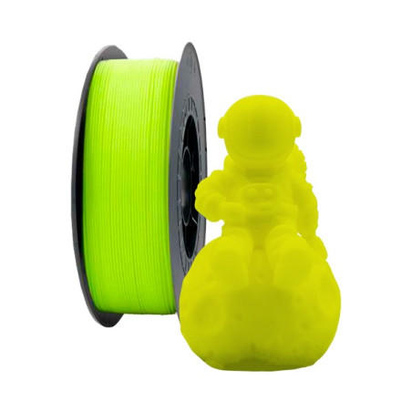 Filament PLA 3D - Diamètre 175 mm - Bobine de 1 kg - Couleur Jaune Fluo