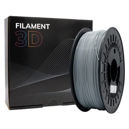 Filament 3D PLA TOUGH - Diamètre 1,75 mm - Bobine 1kg - Couleur Gris