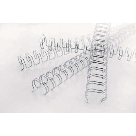 GBC Wirebind Reliure métallique 3:1 No.4, 6 mm – A4 Noir (100) – Noir professionnel