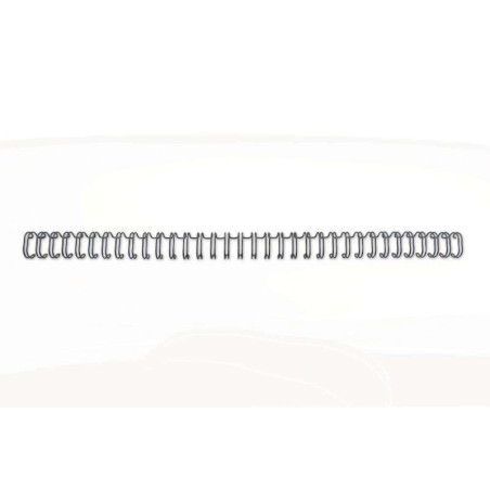 GBC Wirebind Reliure métallique 3:1 No.5, 8 mm – A4 Noir (100) – Durable – Protection d'espacement de précision – Construction