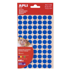 Apli Sachet de 1 032 Gomettes Adhésifs Permanents - Sans Solvant - Papiers ECF - Matériaux 100% Recyclables