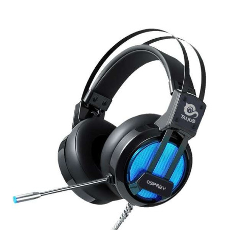 Talius Osprey Casque Gaming USB Son 7.1 avec Microphone - Compatible PS4 et PC - Microphone Flexible - Commandes Filaires