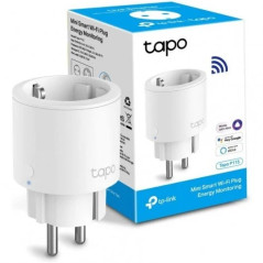 TP-Link Tapo P115 Mini prise intelligente Wi-Fi - Moniteur d'énergie - Idéal pour multiprises - Minuterie - Commande vocale