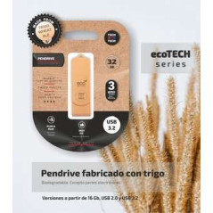 TechOneTech ecoTech Mémoire USB 32 32 Go Pendrive  Fabriquée avec de la paille de blé