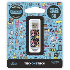 TechOneTech Candy Pop Mémoire USB 2.0 32 Go (clé USB)