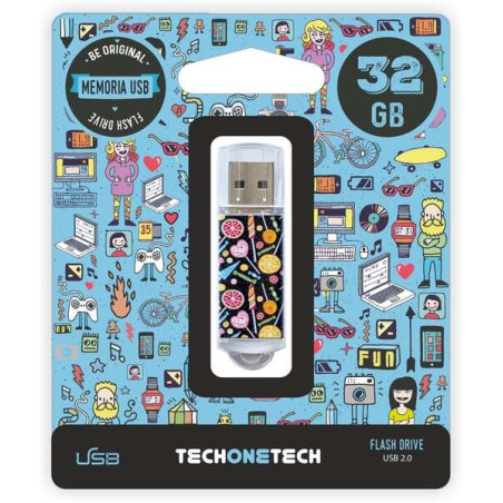 TechOneTech Candy Pop Mémoire USB 2.0 32 Go (clé USB)