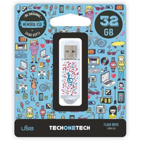 TechOneTech Music Dream Mémoire USB 20 32 Go clé USB
