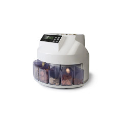 Compteuse et trieuse de pièces Safescan 1250 - 220 pièces par minute - Capacité jusqu'à 500 pièces