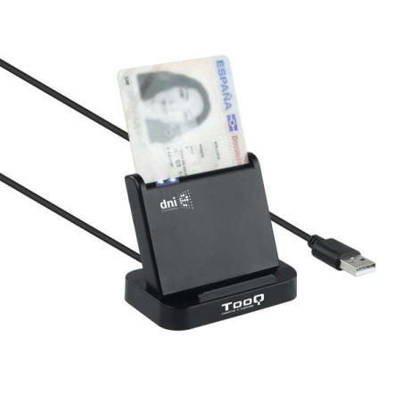 Lecteur de carte à puce USB 20 Tooq DNIe VISION - Noir