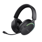Trust GXT491 Fayzo Casque Gaming Bluetooth USB 24 Ghz - Éclairage RGB - Microphone Amovible - Arceau Ajustable