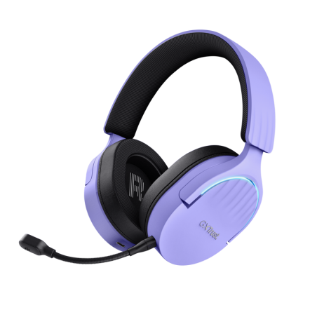 Trust GXT491 Fayzo Casque Gaming Bluetooth, USB 2,4 Ghz - Éclairage RGB - Microphone Amovible - Arceau Ajustable