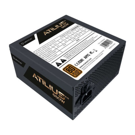 Alimentation Unykach Atilius 2.0 Noir 650 W 80 Plus Bronze 650 W ATX 2.3 - APFC - Ventilateur 120 mm