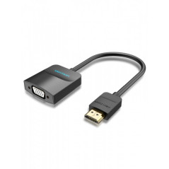 Convertisseur HDMI mâle vers VGA femelle Vention - 015 m - Couleur noire