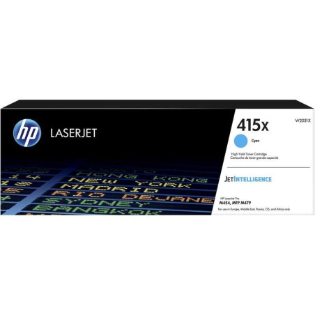 Toner cyan authentique HP W2031X - 415X