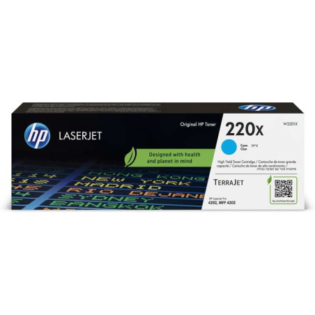 Toner cyan authentique HP W2201X - 220X