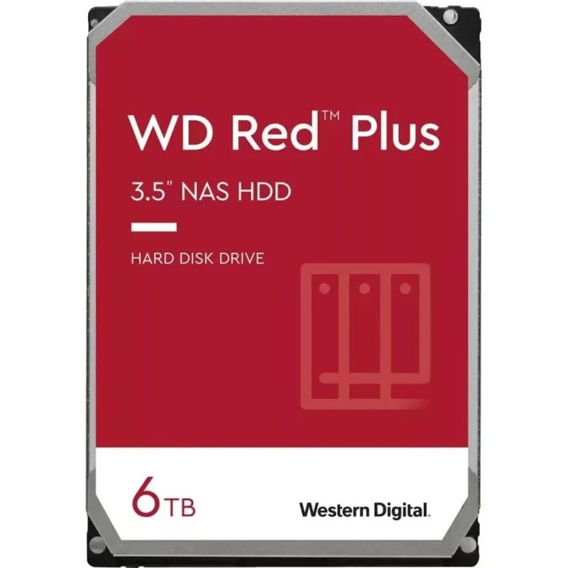 Disque dur interne WD Red Plus 35 6 To NAS SATA III