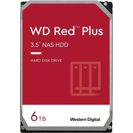 Disque dur interne WD Red Plus 35 6 To NAS SATA III